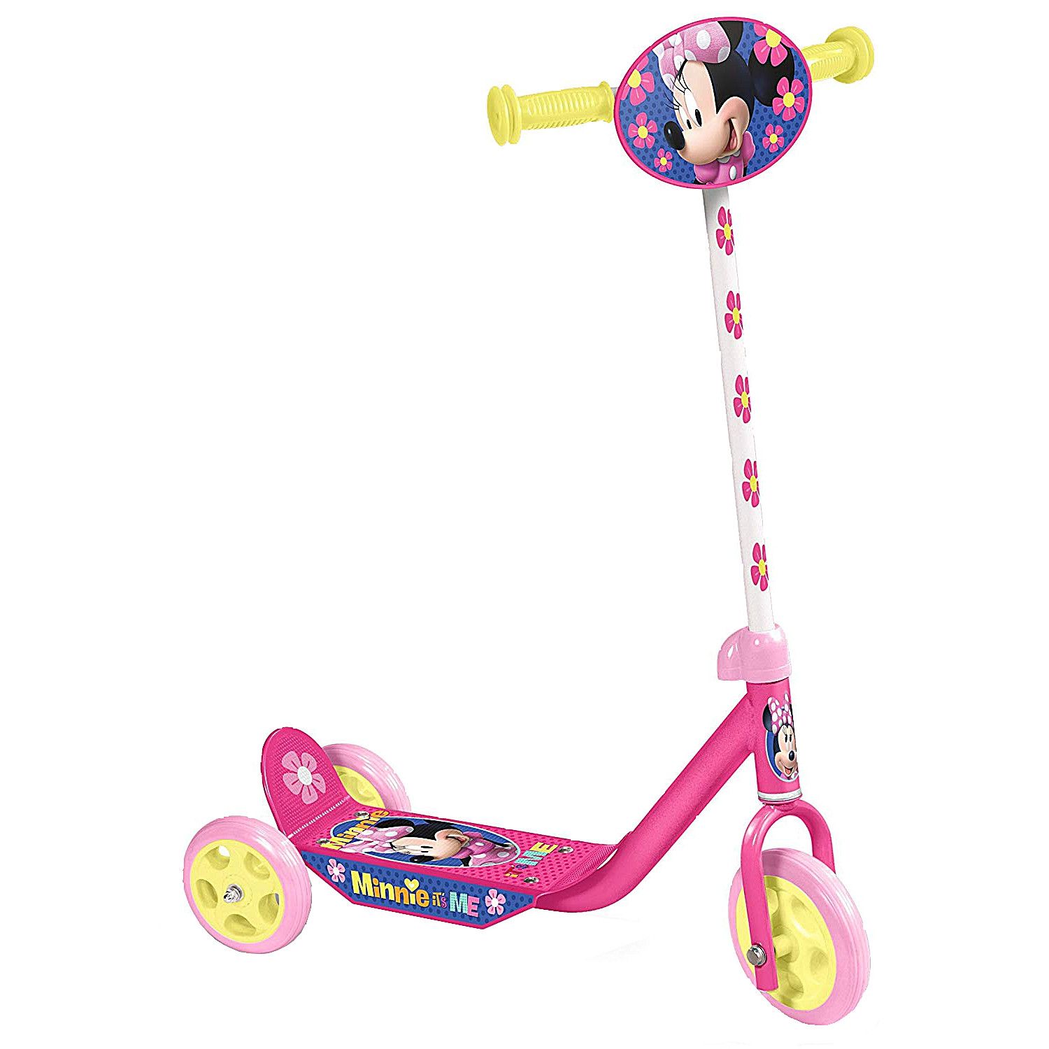 Trotineta pentru copii cu 3 roti, Zola®, Ghidon reglabil, model Minnie