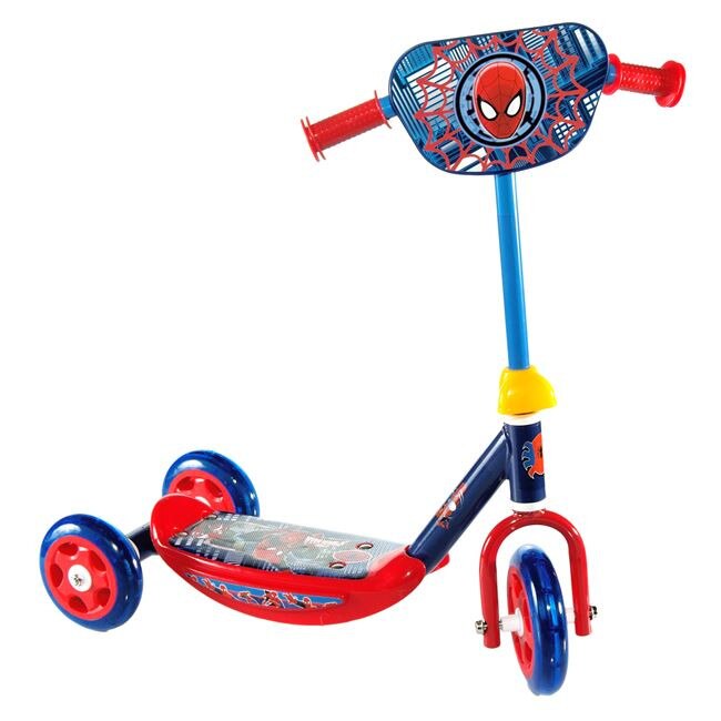 Trotineta pentru copii cu 3 roti, Zola® , Ghidon reglabil, model SPIDERMAN