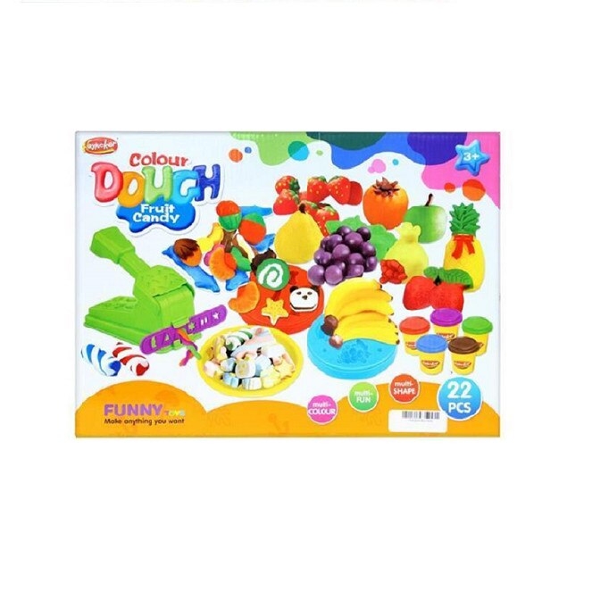 Set plastilina si accesorii-fructe