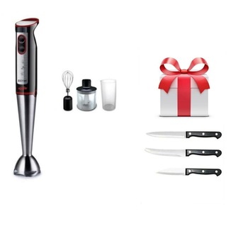 Blender Electric, HAUSBERG , 1000 W si Set cutite 3 piese Blender Electric, HAUSBERG , 1000 W si Set cutite 3 piese