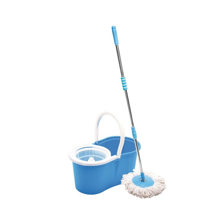 Pachet curatenie format din mop rotativ 360 grade si galeata cu stoarcere