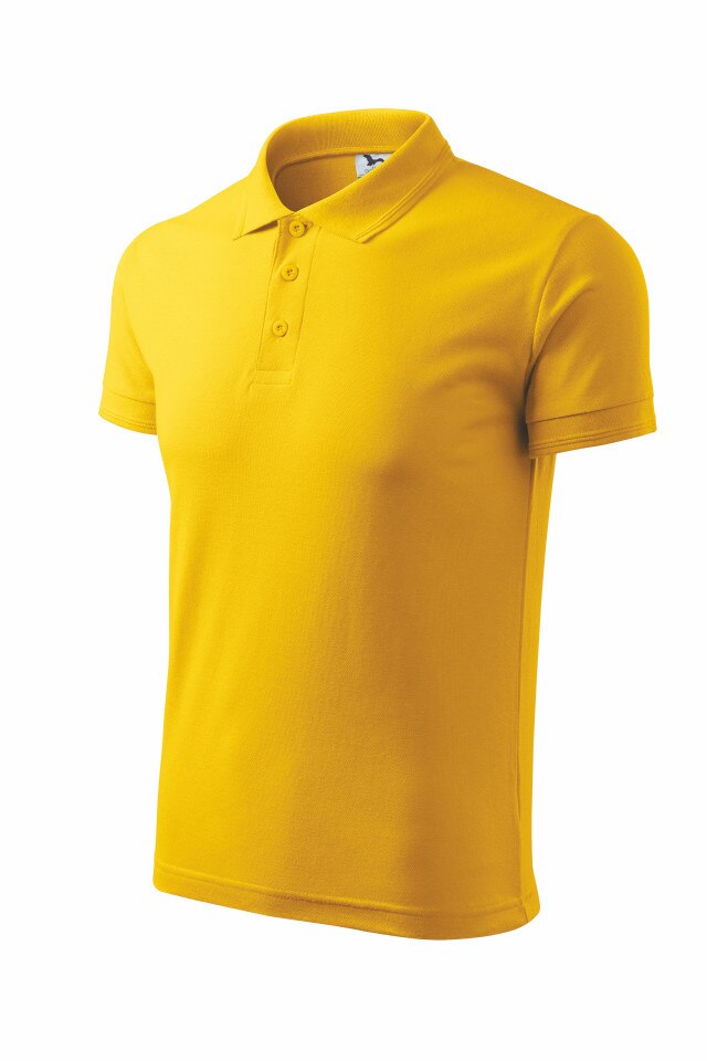 Tricou Polo Pique barbati, bumbac, Galben