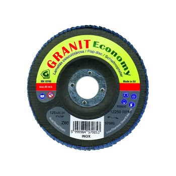 Disc lamelar Granit Economy granulatie Z60 de 115X22.23mm Disc lamelar Granit Economy granulatie Z60 de 115X22.23mm