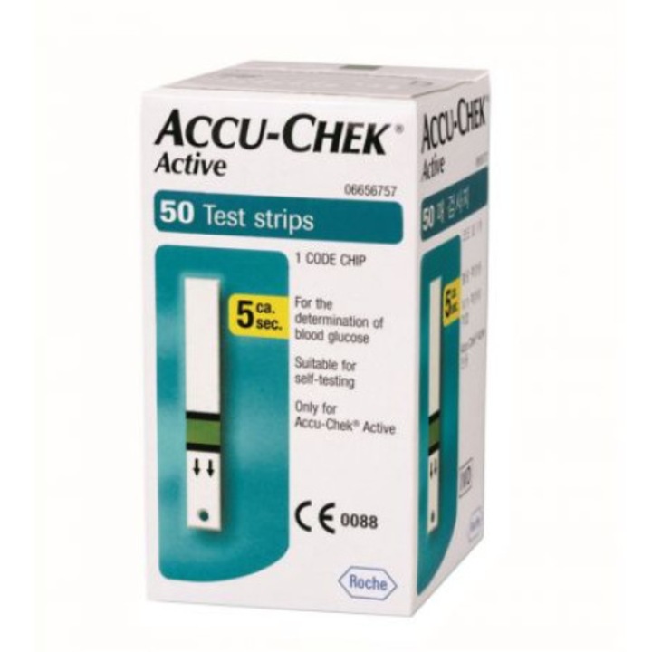 Set 500 teste Accu Chek + 250 de ace sterile