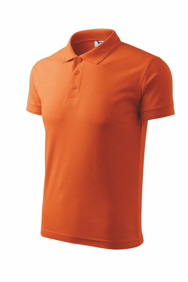 Tricou Polo Pique barbati, bumbac, Portocaliu