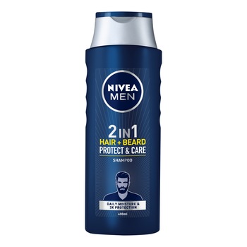 Sampon Nivea Men 2-in-1 Protect & Care pentru par si barba, 400 ml Sampon Nivea Men 2-in-1 Protect & Care pentru par si barba, 400 ml