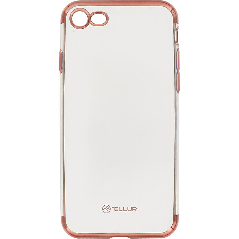 Husa de protectie Tellur Silicon Electroplated pentru Apple iPhone 8, Rose Gold