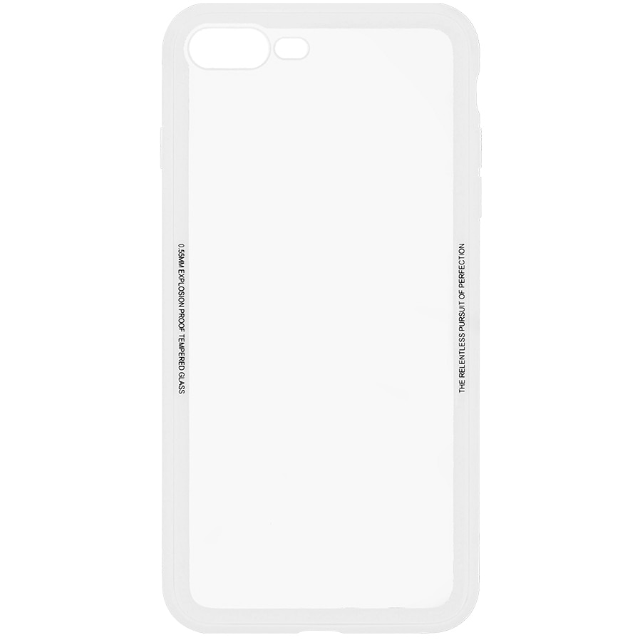 Husa de protectie Tellur Glass Simple pentru Apple iPhone 8 Plus, Alb