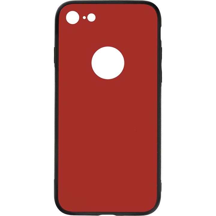 Husa de protectie Tellur Glass DUO pentru Apple iPhone 8, Rosu
