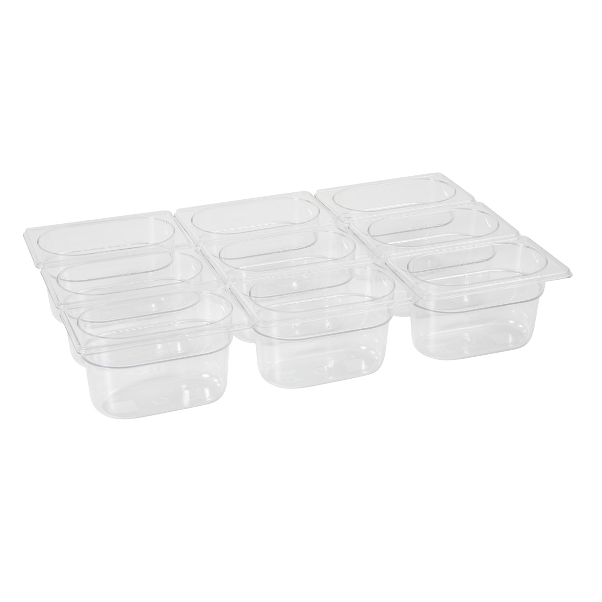 Tava Hendi Gastronorm GN 1/9 65 mm 0.6 litri - policarbonat transparent