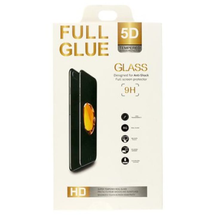 Стъклен протектор Tempered Glass Full Glue 5D Xiaomi Redmi 5 Plus Black