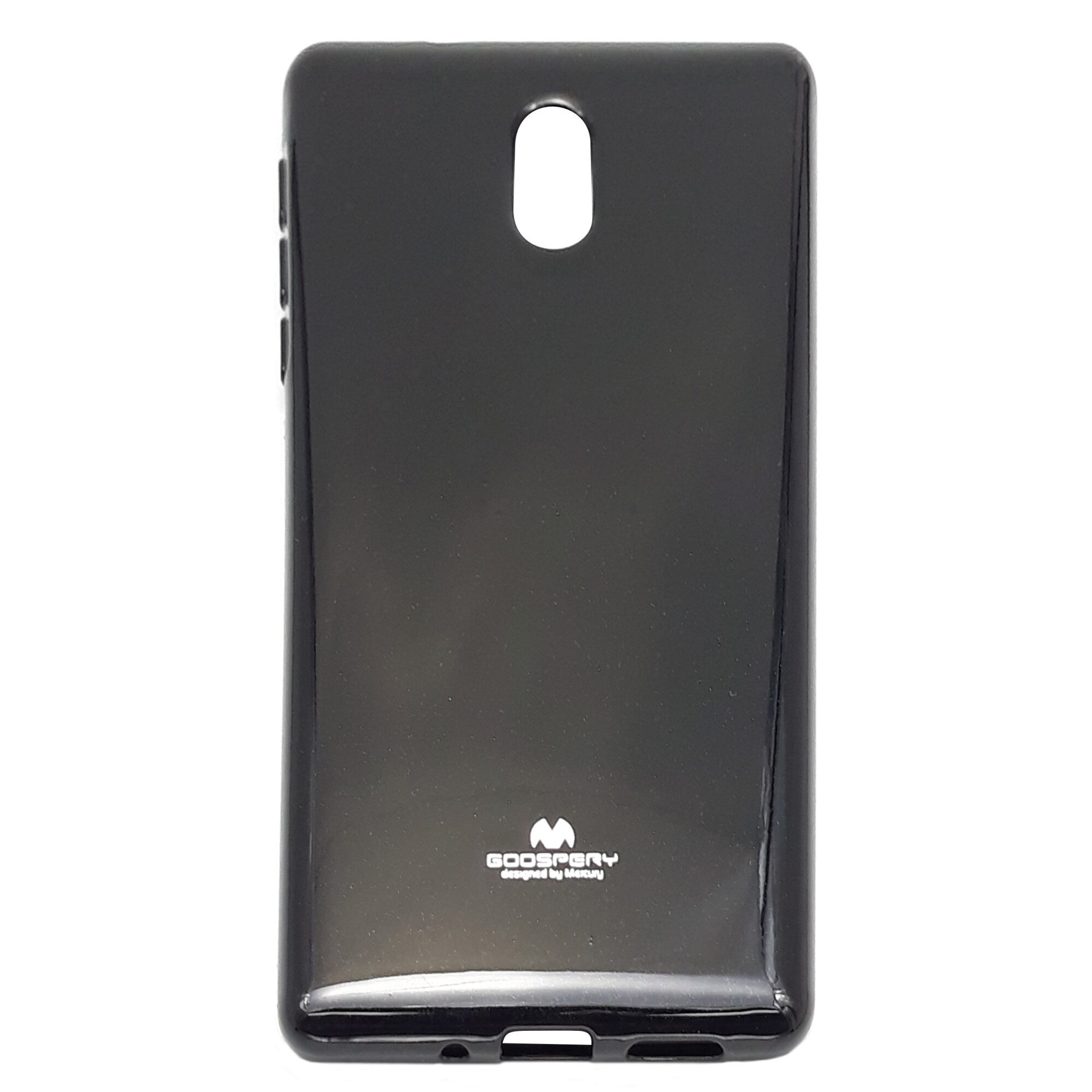 Husa silicon Mercury Goospery Jelly Case neagra pentru Nokia 3 2017