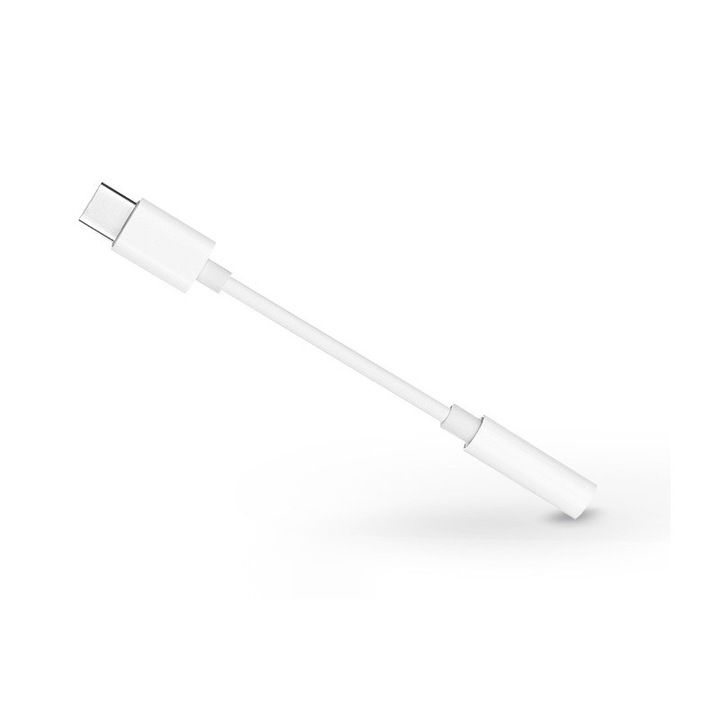 USB Type-C adapter 3,5 mm jack füllhallgatóhoz - fehér