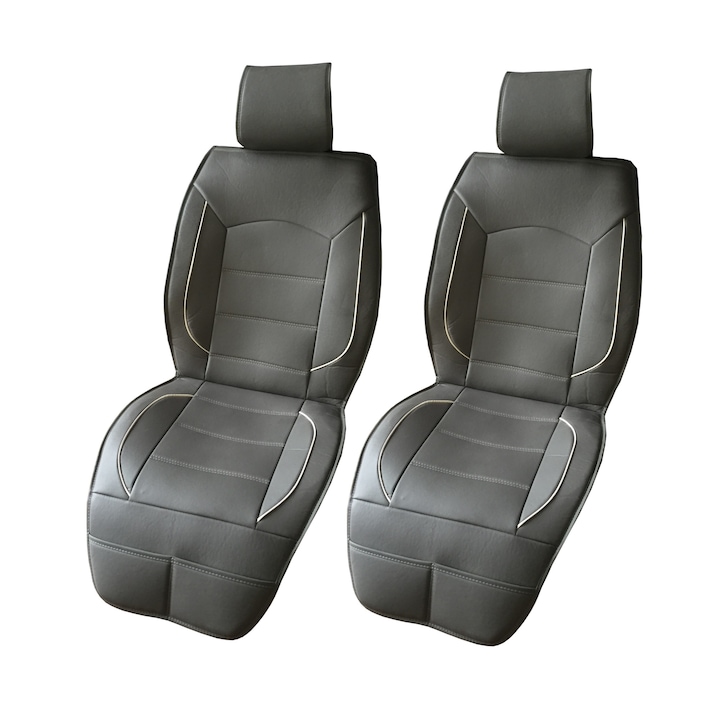 Комфортна, висококачествена Калъф/тапицерия за предни седалки Flexzon, Сиво