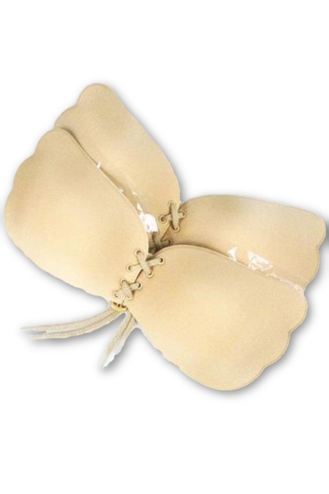 Push-up Bella Rosa, szilikon, pánt nélküli melltartó és bézs, Drapp