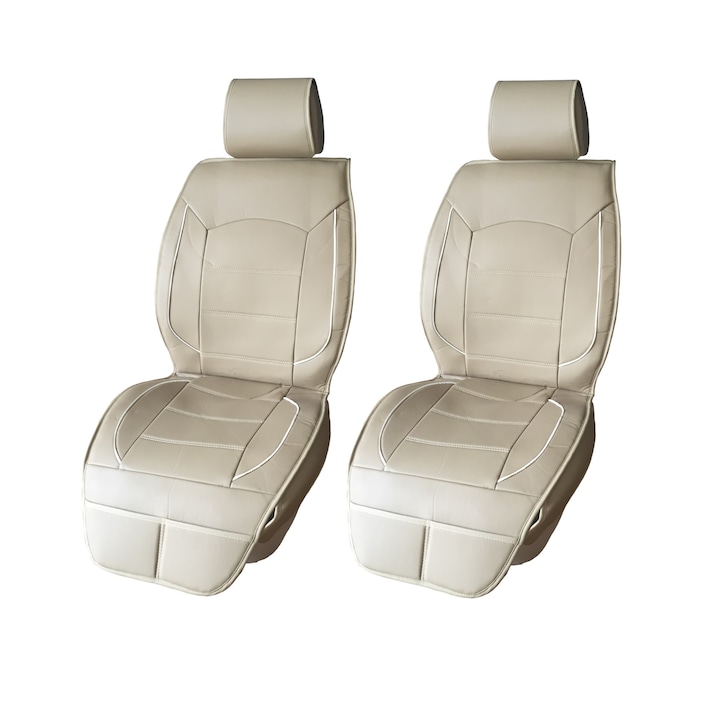 Комфортна, висококачествена Калъф/тапицерия за предни седалки Flexzon, Бежова
