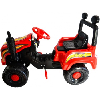 Tractor cu pedale MEGA RED , culoare rosu Tractor cu pedale MEGA RED , culoare rosu