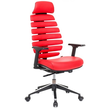 Scaun ergonomic QMOBILI ERGO LINE PRO Rosu piele naturala, tetiera, sezut culisabil, suport lombar auto-reglabil, brate reglabile 3D, baza aluminiu, role gumate Scaun ergonomic QMOBILI ERGO LINE PRO Rosu piele naturala, tetiera, sezut culisabil, suport lombar auto-reglabil, brate reglabile 3D, baza aluminiu, role gumate