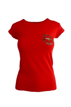 Tricou - UNIVERS FASHION - rosu cu logo  Tricou - UNIVERS FASHION - rosu cu logo