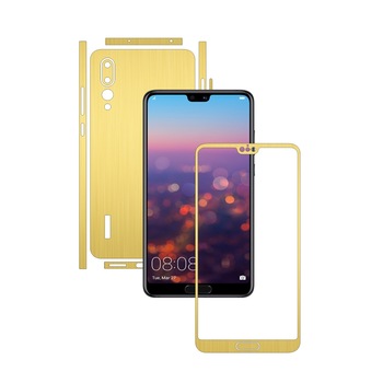 Folie de protectie Carbon Skinz, Husa de tip Skin Adeziv pentru Carcasa, Brushed Auriu dedicata Huawei P20 Pro Folie de protectie Carbon Skinz, Husa de tip Skin Adeziv pentru Carcasa, Brushed Auriu dedicata Huawei P20 Pro