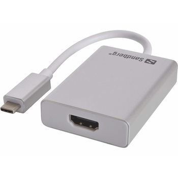 Adaptorul Sandberg USB-C to HDMI Link, alb Adaptorul Sandberg USB-C to HDMI Link, alb