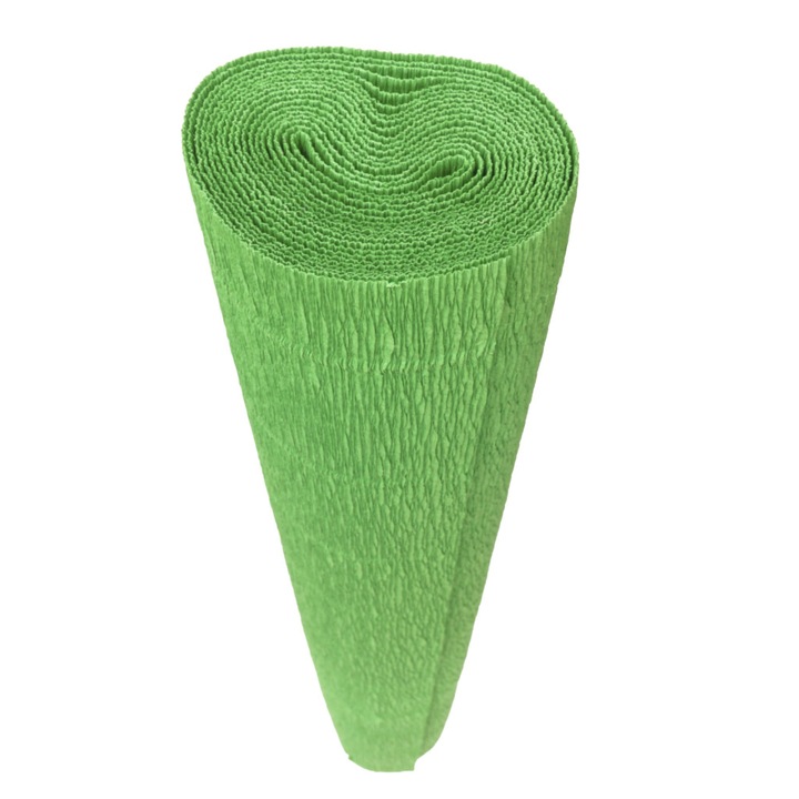 Флорална еластична креп хартия 180гр - Зелена