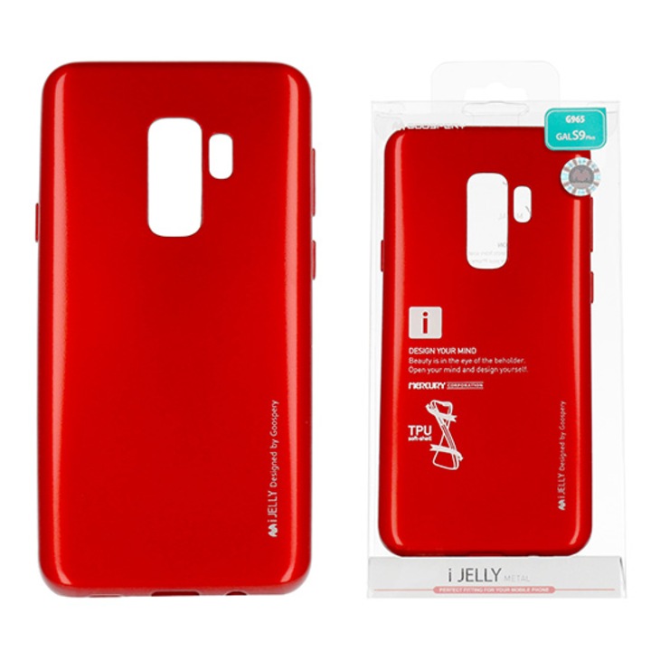 Husa din silicon, Goospery, Pentru Samsung S9 Plus, Rosu