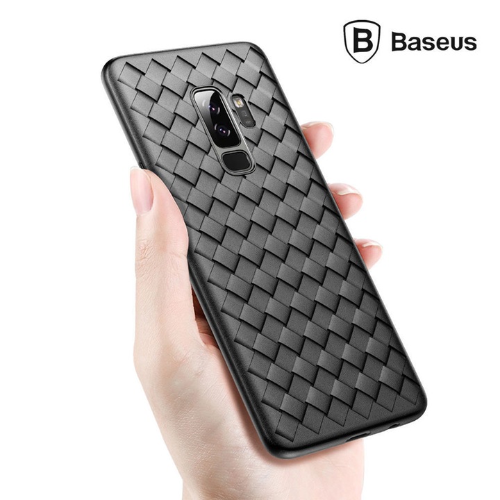 Силиконов калъф Baseus BV Weaving Grid за Samsung S9 , Черен