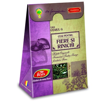 Ceaiul G - Ceai pentru fiere si rinichi, punga 50 gr. Reteta originala Andrei Farago. Ceaiul G - Ceai pentru fiere si rinichi, punga 50 gr. Reteta originala Andrei Farago.