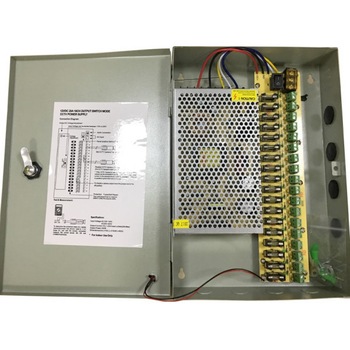 Sursa alimentare YDS 12v 20A in cutie metalica cu 18 iesiri partajate si cheie Sursa alimentare YDS 12v 20A in cutie metalica cu 18 iesiri partajate si cheie