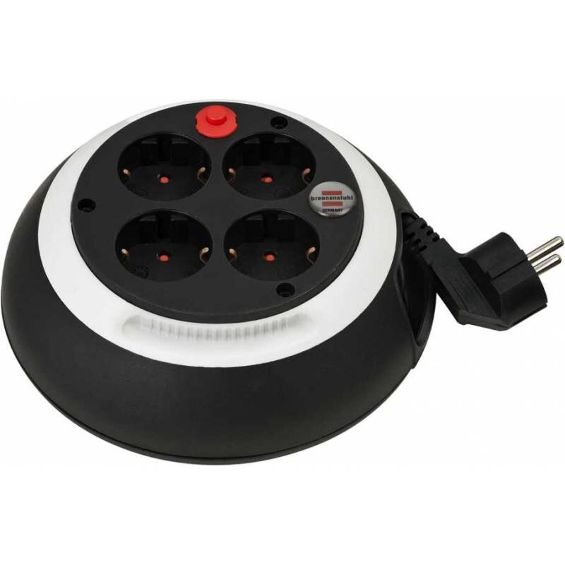 Rola priza multipla 4 posturi, cablu 3 m, Brennenstuhl, pentru casa/birou