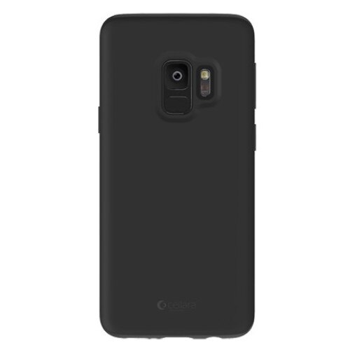 Capac protectie spate Cellara din Silicon Colectia Soft pentru Samsung Galaxy S9 - Negru