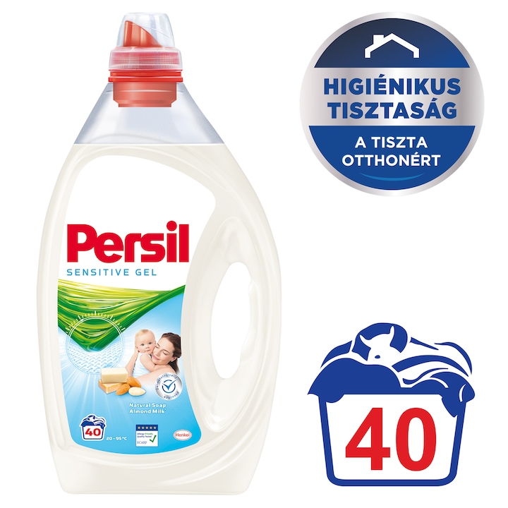 Persil Sensitive Gel folyékony mosószer, 40 mosás, 2L