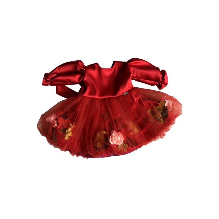 Rochie fetita STRAWBERRIES & ROSES, MARGO Concept, 6-12 luni