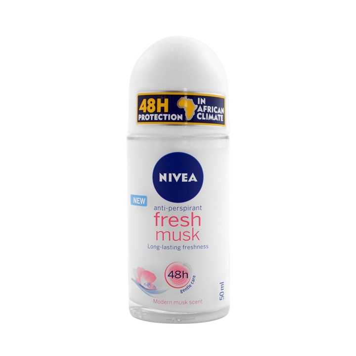 Deodorant antiperspirant Nivea Fresh Musk Roll-On, 50 ml