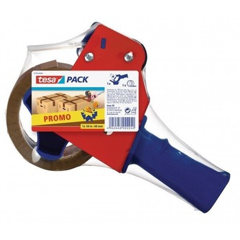 Derularor pentru banda adeziva Tesa 48 mm x 66 m + Banda Cadou Derularor pentru banda adeziva Tesa 48 mm x 66 m + Banda Cadou