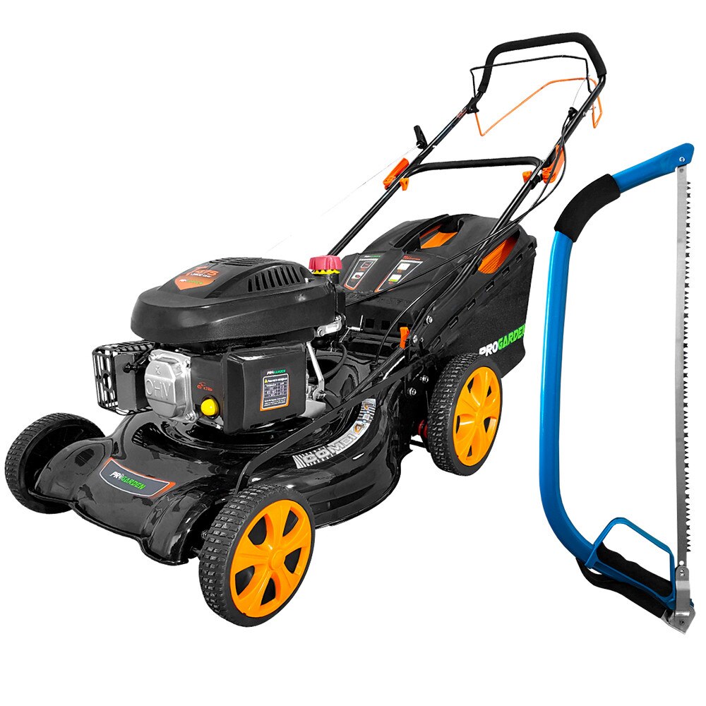 Masina pentru tuns gazonul profesionala, Progarden S511 VHY-T autopropulsata, 3.5 CP, motor 4T, 7 trepte de reglare inaltime, cos colector 60L + Cadou fierastrau TOTAL pentru crengi 61 cm