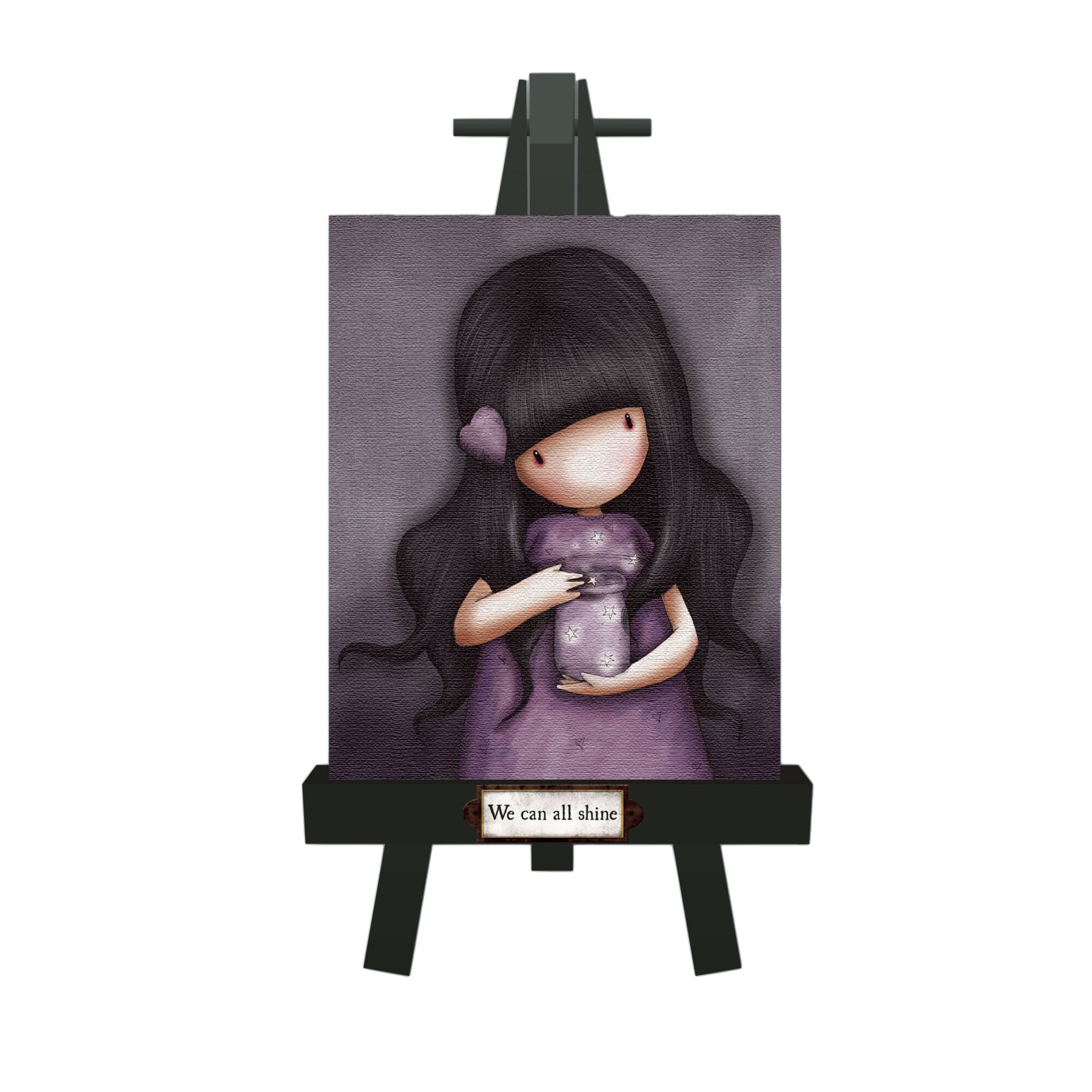 Tablou pe panza cu suport - Gorjuss - We Can All Shine - Mini 8 x 10 cm