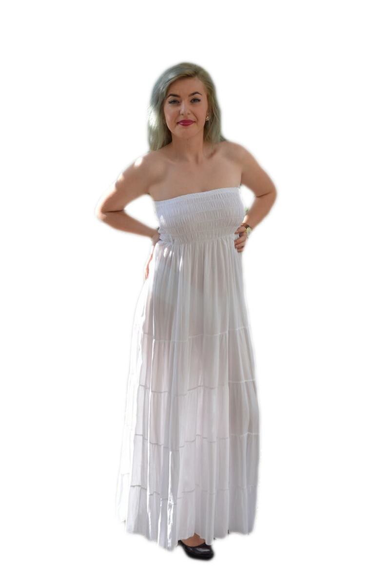 Rochie casual, D&J Exclusive,, Alb