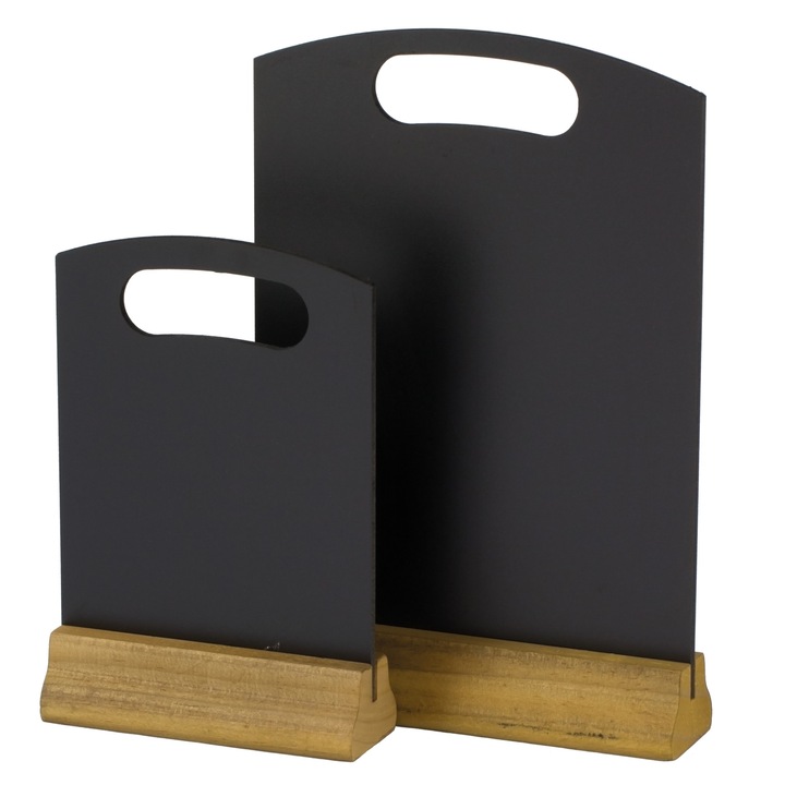 Tabla pnetru meniu, suport lemn, 210x320 mm, Hendi, 2 fete pt scris