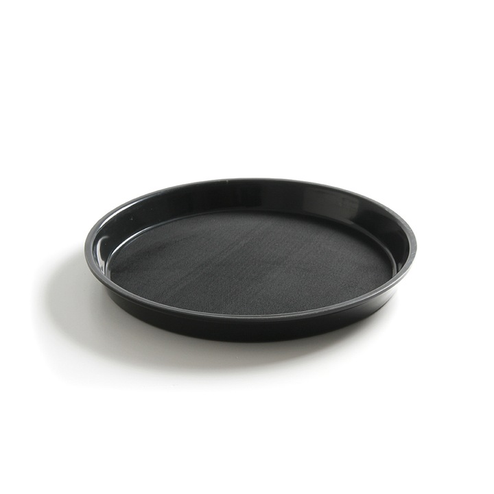 Tava servire, rotunda, diametru 36 cm, margine inalta, cu strat anti-alunecare, Hendi