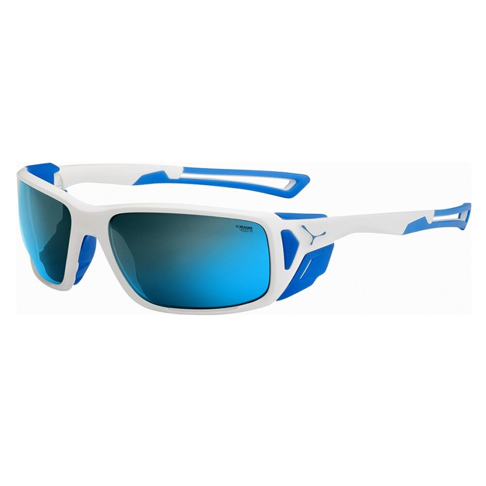 Ochelari Sport Cebe Proguide, Alb Albastru Lucios/ 4000 Mineral I.R. Albastru