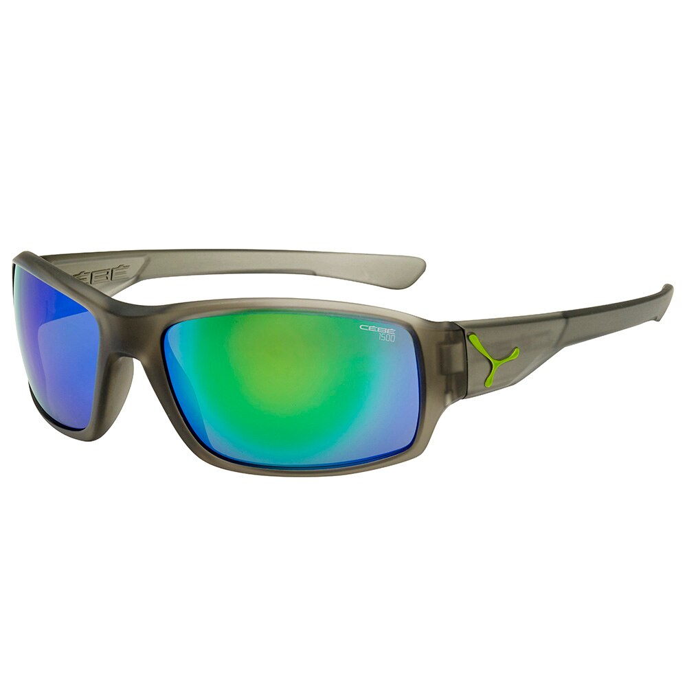 Ochelari Sport Cebe Haka , Gri Lime Transparent/ 1500 PC Verde Oglinda