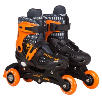 Role Maxtar, cu protectii si casca, 26-29, negru, pentru copii Role Maxtar, cu protectii si casca, 26-29, negru, pentru copii