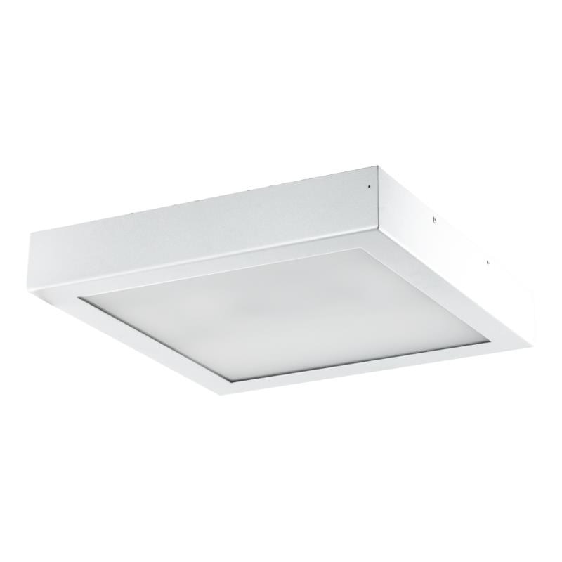 Plafoniera Ventana 434, 2x60W, E27, Metal/Sticla, Alb
