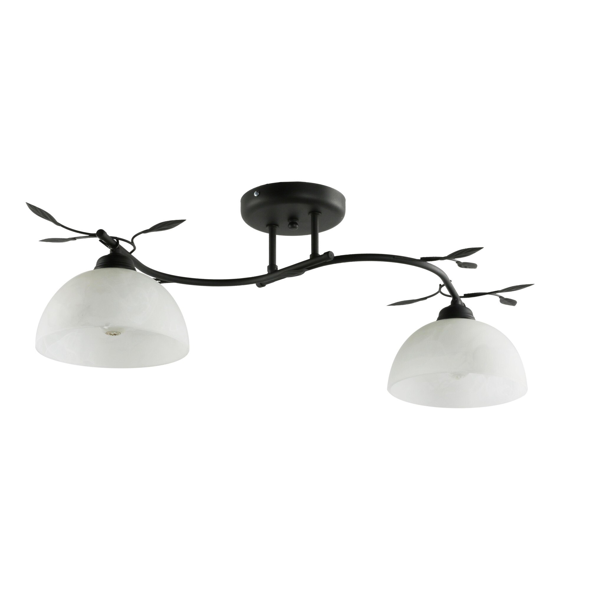 Lustra Viola 3B, 2 X 60W, Alb/Negru