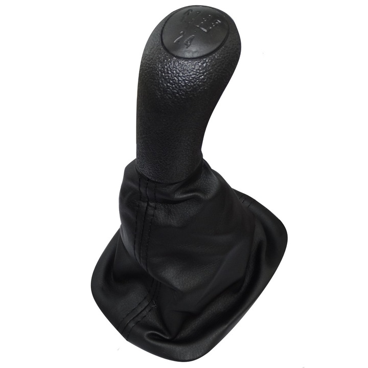 Топка с маншон и рамка за скоростен лост AERZETIX, Ø21 мм, за Skoda Octavia 1, кожа, с 5 скорости