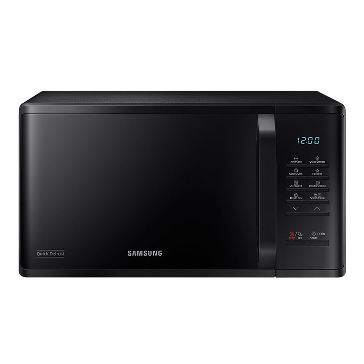 Микровълнова фурна Samsung MS23K3513, 23 л, Дигитален панел, Quick Defrost, 800 W, Черна