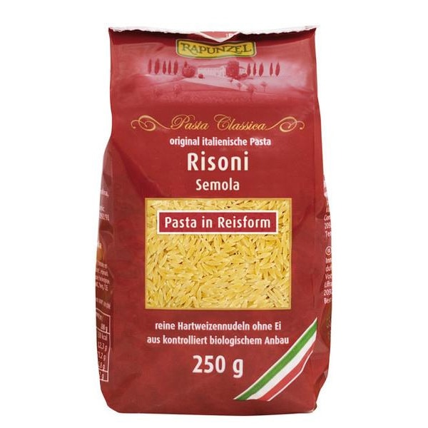 Paste Bio Risoni Rapunzel 250gr