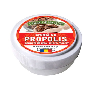 Crema cu propolis, germeni de grau, morcov si miere de albine 15 g Crema cu propolis, germeni de grau, morcov si miere de albine 15 g